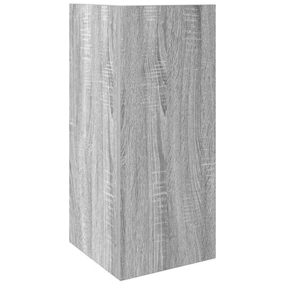 sivupöydät 2 kpl hyllyllä Harmaa Sonoma 25,5x27x60 cm