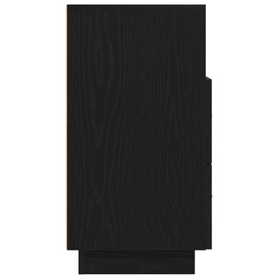 Musta yöpöytäkaappi Tiziano 36x36x68cm (kahdella laatikolla)