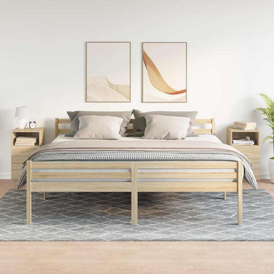 Sonoma-tammi yöpöytäkaapit Tiziano 36x36x68cm (2 kpl 2 laatikolla)