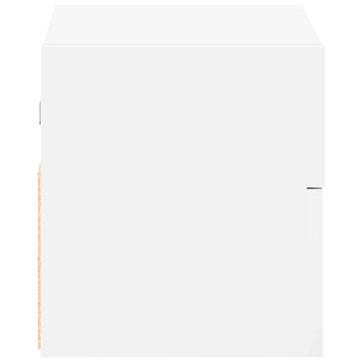 Valkoinen seinäkiinnitettävät yöpöydät Geneva 45x26x28,5cm (2 kpl)