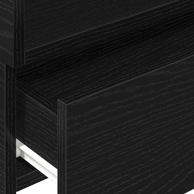 Musta seinäkiinnitettävä yöpöytä Geneva 45x26x28,5cm