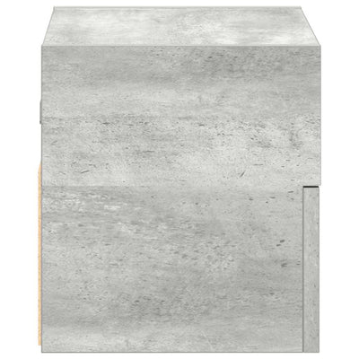 Betoninharmaa seinäkiinnitettävät yöpöydät Geneva 45x26x28,5cm (2 kpl)