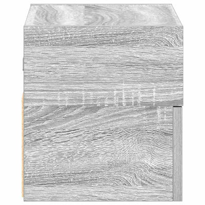 Seinäkiinnitettävä yöpöytä harmaa Sonoma 45x26x28,5 cm