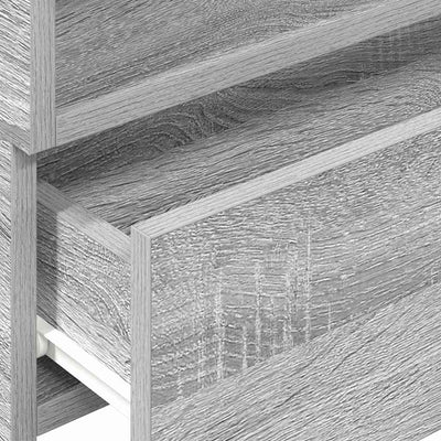 Harmaa seinäkiinnitettävät yöpöydät Geneva 45x26x28,5cm (2 kpl)