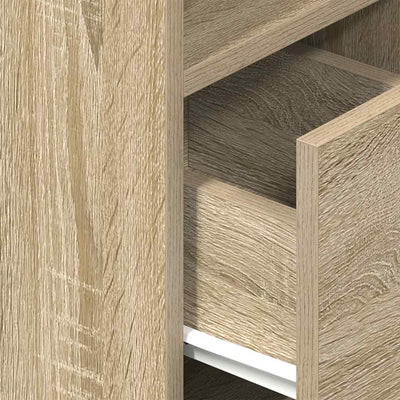 Yöpöytäkaapit 2 kpl laatikolla Sonoma-tammi 25x31x66 cm