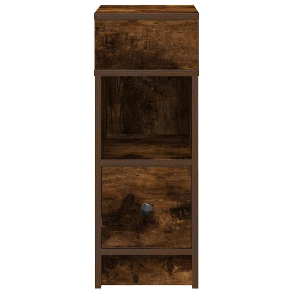 Yöpöydät 2 kpl laatikolla savutammi 25x31x66 cm