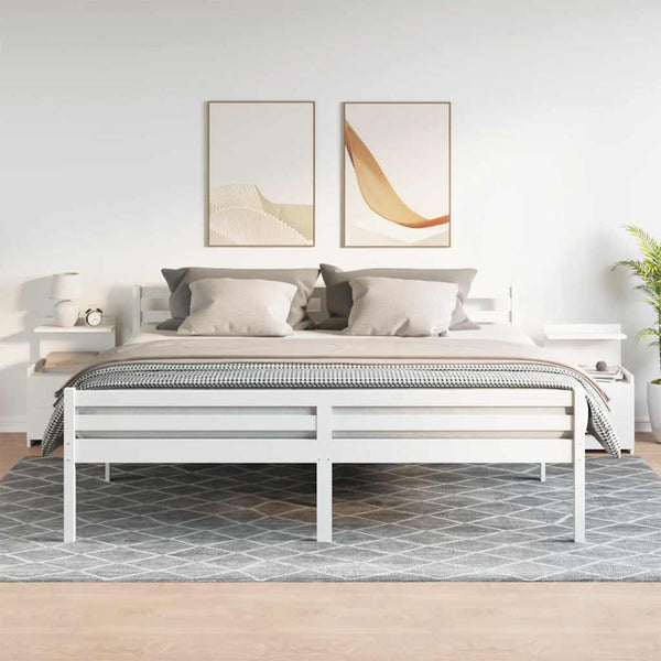 Valkoinen yöpöydät Signorina 40x36,5x62cm (2 kpl 2 laatikolla)