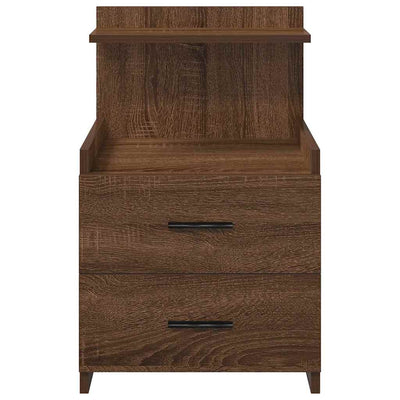 Ruskea yöpöytä Signorina 40x36,5x62cm (2 laatikolla tammi)