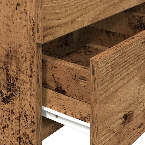 Vanha puu yöpöydät Signorina 40x36,5x62cm (2 kpl 2 laatikolla)