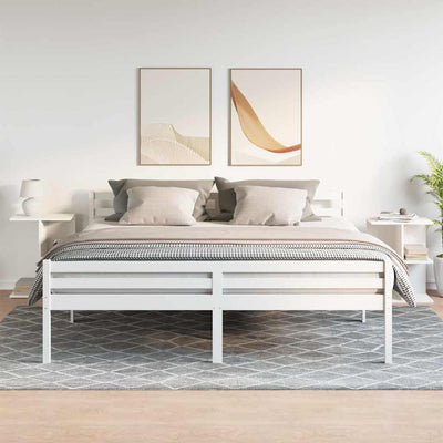 Valkoinen yöpöydät Jorjel 46,5x29x61cm (2 kpl, puinen)