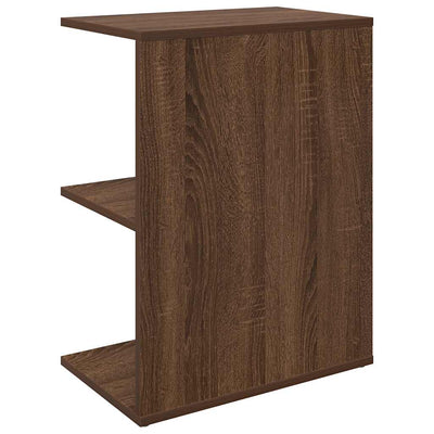 Yöpöydät 2 kpl ruskea tammi 46,5x29x61 cm tekninen puu