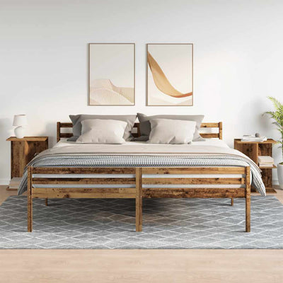 Yöpöydät Jorjel 46,5x29x61cm (2 kpl vanha puu, puinen)