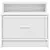 Valkoinen yöpöytäkaapit laatikolla Retan 51x31x47cm (2 kpl)