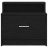 Musta tammi yöpöytäkaappi laatikolla Retan 51x31x47cm