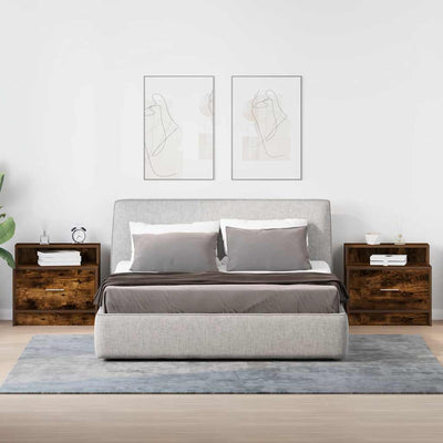 Savutammi yöpöytäkaapit laatikolla Retan 51x31x47cm (2 kpl)