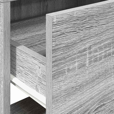 Harmaa yöpöytäkaappi laatikolla Retan 51x31x47cm (sonoma)