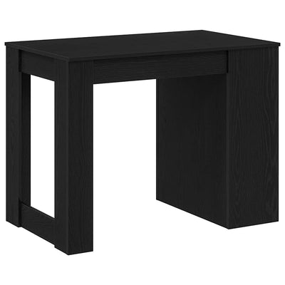 kirjoituspöytä laatikolla ja hyllyllä musta tammi 102x62x77,5cm