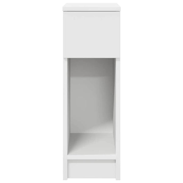 Valkoinen yöpöytäkaapit laatikolla Rajmund 20x36x60cm (2 kpl)