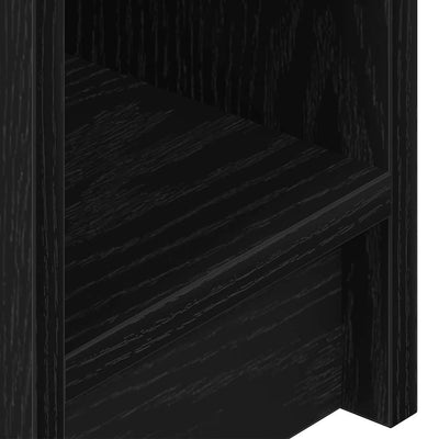 Yöpöytäkaappi laatikolla musta tammi 20x36x60 cm
