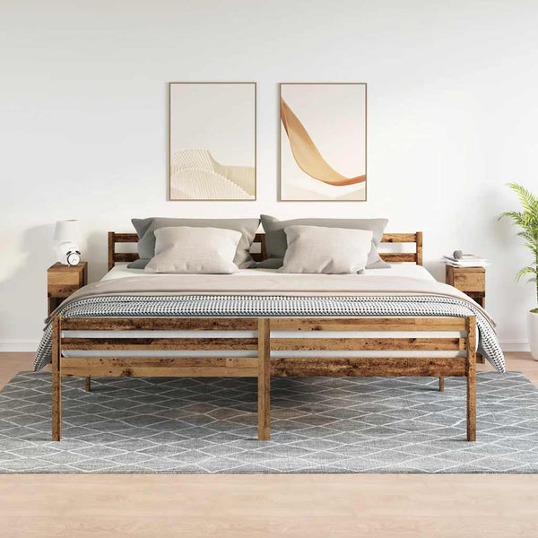 Vanha puu yöpöytäkaapit laatikolla Rajmund 20x36x60cm (2 kpl)