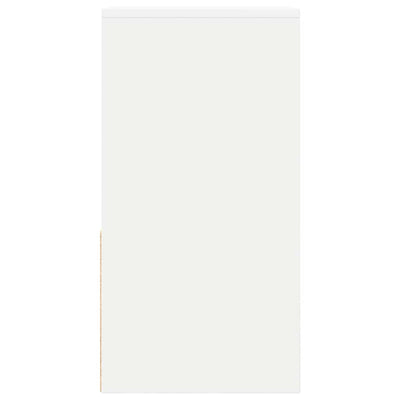 Valkoinen yöpöytäkaapit laatikolla Lasenco 35x34x66,5cm (2 kpl)