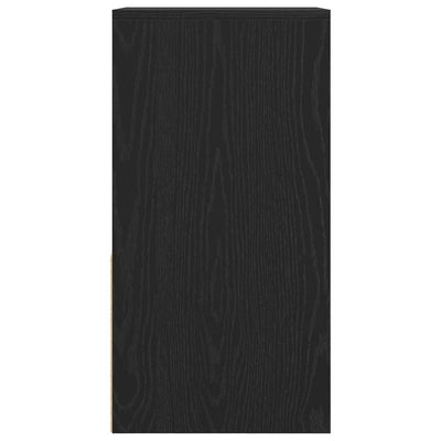 yöpöytäkaapit laatikolla 2 kpl musta tammi 35x34x66,5 cm