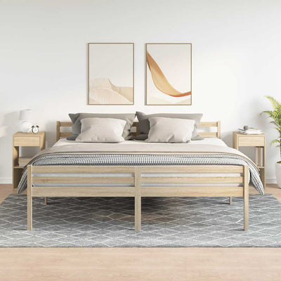 Sonoma-tammi yöpöytäkaapit laatikolla Lasenco 35x34x66,5cm (2 kpl)