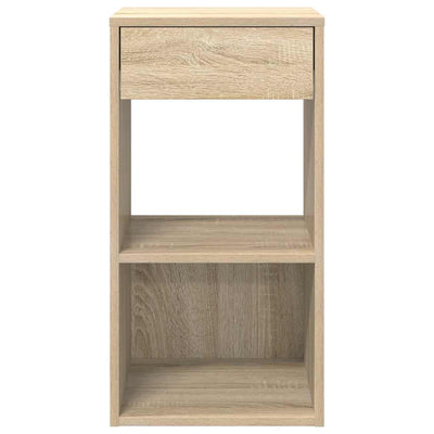 yöpöytäkaapit laatikolla 2 kpl Sonoma-tammi 35x34x66,5 cm