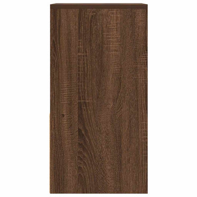 yöpöytäkaapit laatikolla 2 kpl ruskea tammi 35x34x66,5 cm