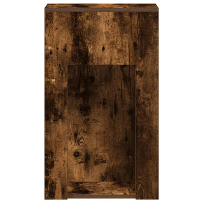 Savustettu tammi tietokonetorniteline laatikolla Elfia 30x44x74cm