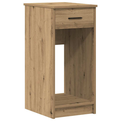 Käsityöläinen tammi tietokonetorniteline laatikolla Lidya 35x45x77cm