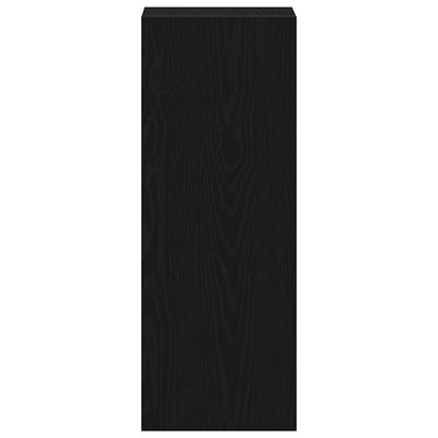 Kirjahylly Pinottava musta tammi 30x30x80 cm tekninen puu