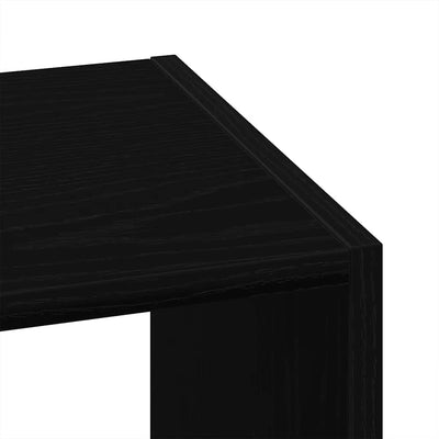 kirjahyllyt 2kpl Pinottava musta tammi 30x30x80 cm tekninen puu