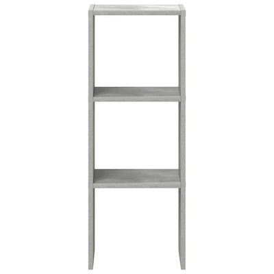 kirjahylly Pinottava betoni harmaa 30x30x80 cm tekninen puu