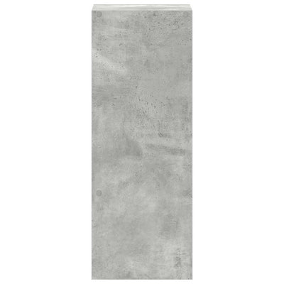 kirjahylly Pinottava betoni harmaa 30x30x80 cm tekninen puu
