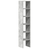 kirjahyllyt 2 kpl Pinottava betoni harmaa 30x30x80 cm
