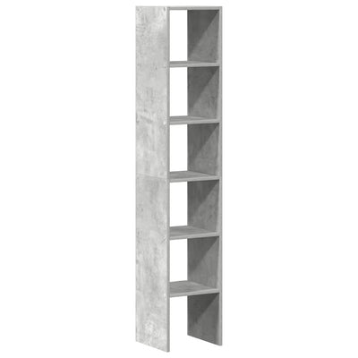 kirjahyllyt 2 kpl Pinottava betoni harmaa 30x30x80 cm