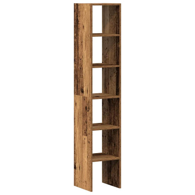 kirjahyllyt 2 kpl Pinottava vanha puu 30x30x80 cm tekninen puu