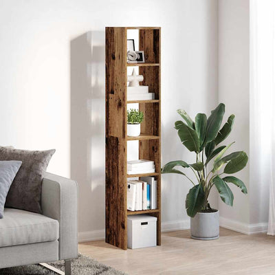 kirjahyllyt 2 kpl Pinottava vanha puu 30x30x80 cm tekninen puu