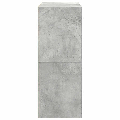 Kaapit 2laatikkoa 2kpl betoninharmaa 60x31x40cm teknillinen puu