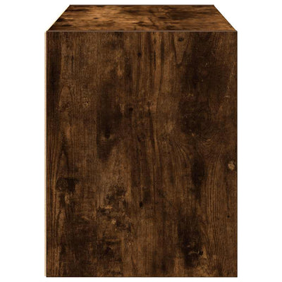 kaappi 2 laatikolla savutammi 60x31x40 cm tekninen puu