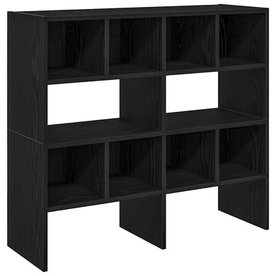 kenkätelineet 2 kpl Pinottava musta tammi 89,5x30x40 cm