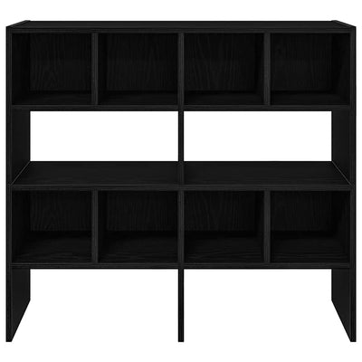kenkätelineet 2 kpl Pinottava musta tammi 89,5x30x40 cm