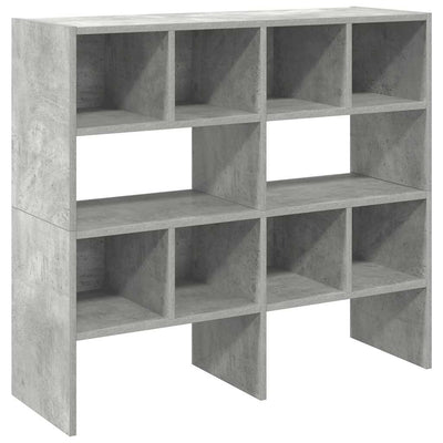kenkätelineet 2 kpl Pinottava Betoni Harmaa 89,5x30x40 cm