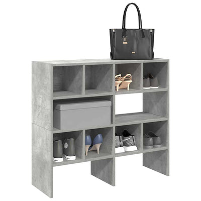 kenkätelineet 2 kpl Pinottava Betoni Harmaa 89,5x30x40 cm