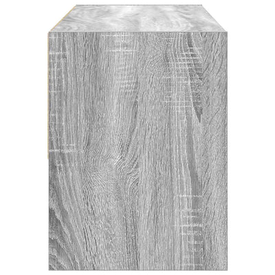 Kenkäteline Pinottava Harmaa Sonoma 89,5x30x40 cm