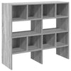 kenkätelineet 2 kpl Pinottava Harmaa Sonoma 89,5x30x40 cm