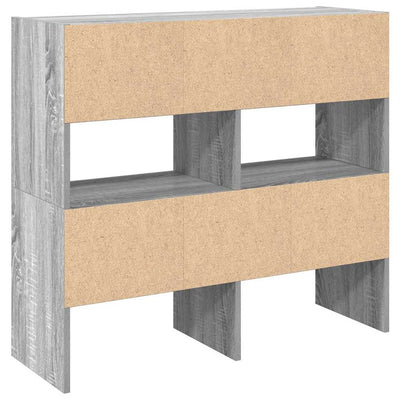kenkätelineet 2 kpl Pinottava Harmaa Sonoma 89,5x30x40 cm