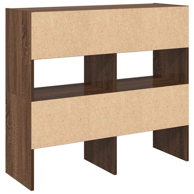 kenkätelineet 2 kpl Pinottava ruskea tammi 89,5x30x40 cm
