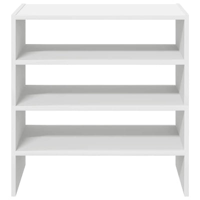 kenkätelineet 2 kpl Pinottava valkoinen 60x30x30,5 cm
